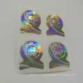 Anti-counterfeiting tamper proof easy destoryed 3D colorful hologram security sticker